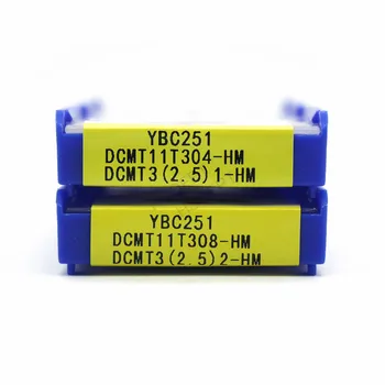 

10Pcs DCMT11T304-08 HM YBC251 CNC turning inser Carbide Inserts Blades For Lathe Tool Turning Holder