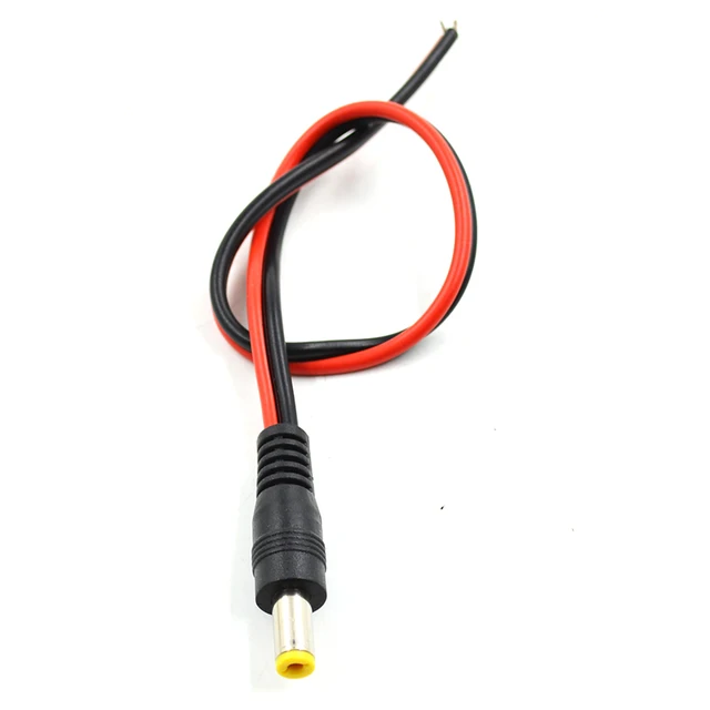 20pcs 12v dc power cable connector plug male monitoring power cord20pcs 12v dc power cable connector plug male monitoring power cord camera power supply wiring dc male red and black line