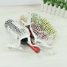 Высокое качество, сумка для покупок, сетчатая, эластичная, для супермаркета, многоразовая, для хранения фруктов, овощей, переносная