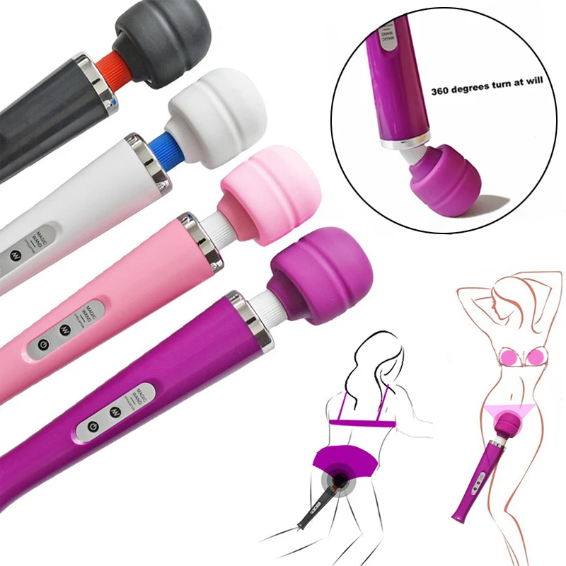 10 Speeds Magic Wand Massager Stick Vibrators Sexy Clit Bdsm Bondage Set Adult Games Erotic Prostat
