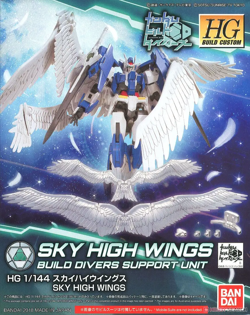 Bandai Gundam 1/144 HGBC на очень высоком каблуке с крыльями мобильный костюм сборки модель