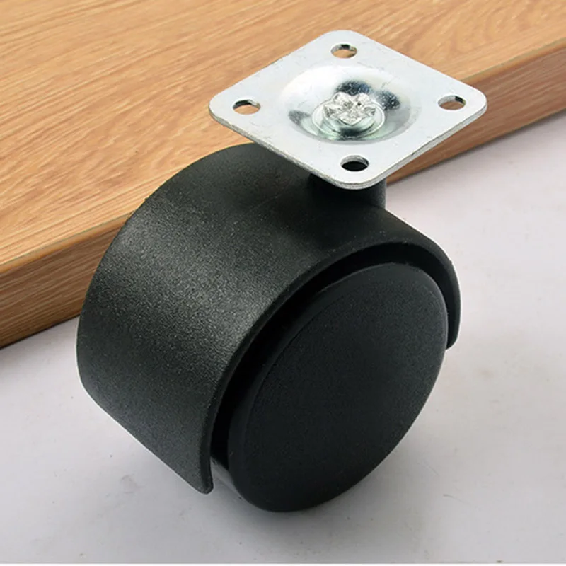 

4pcs Twin wheel furniture castors with fixing plate Express Fittings Drop Shopping