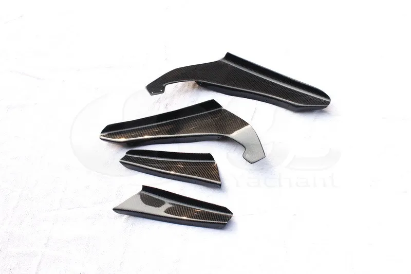 1999-2002 Nissan Skyline R34 GTR OEM Front Bumper Canard 4pcs CF (2)
