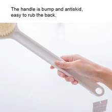 Прямая поставка мягкая щетка для ванны с нескользящей длинной ручкой отшелушивающая очистка SMJ