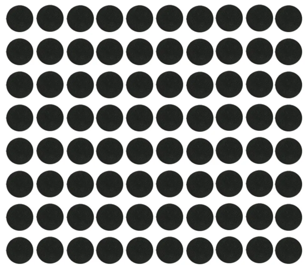 

80 x 60mm bases For 40k games plastic black bases