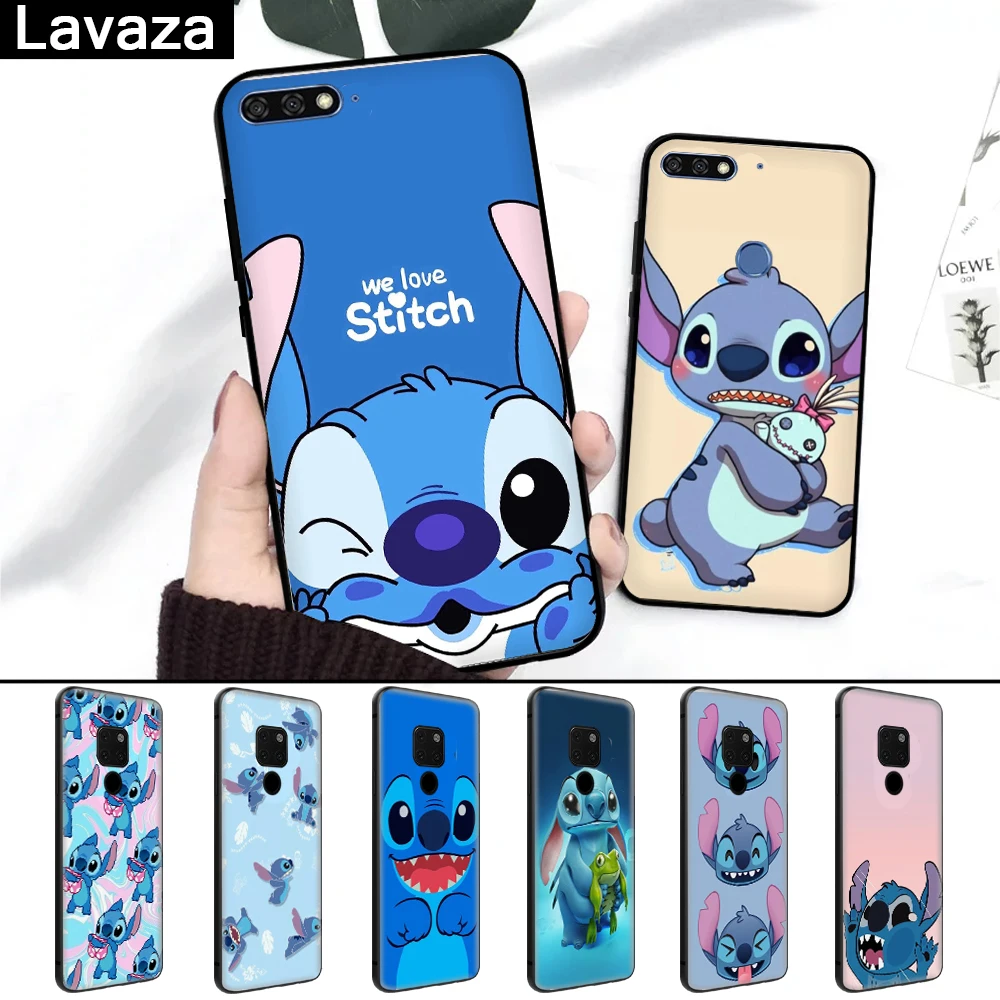 

Lavaza Cute Cartoon Stich Silicone Case for Huawei Mate 10 Pro 20 30 Lite Nova 2i 3 3i 4 5i Y6 Y5 Y9 2019 Y7 Prime