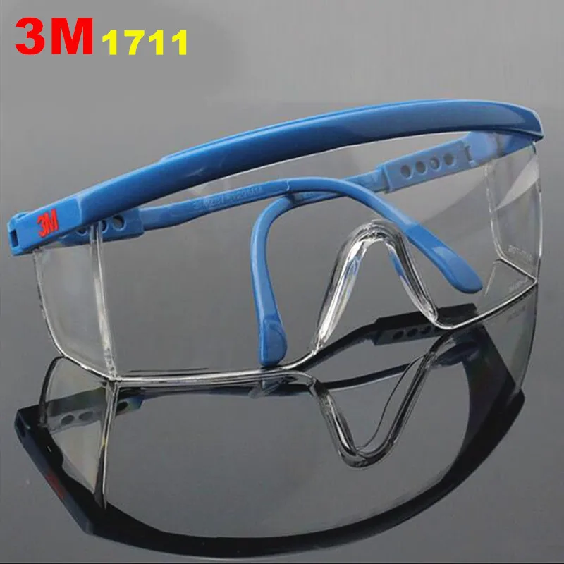 

3M 1711 Safety Glasses Goggles Anti wind sand Dust shock medical hospital polishing protective eyewear Glasses free shipping