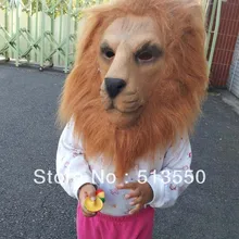 Реалистичная голова льва маска с волосами Король Лев фильм реквизит