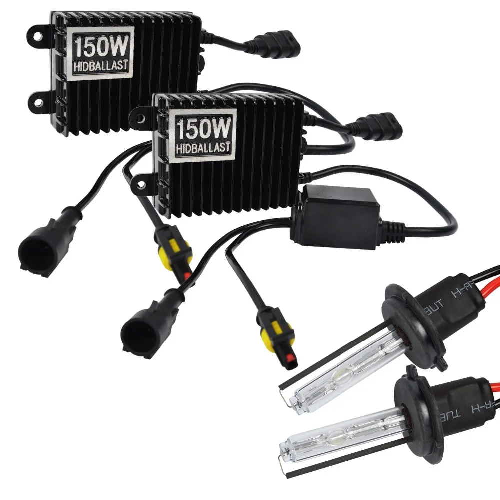 Taitian 2 шт. 150 Вт Hid ксеноновый балласт + 55 свет 12 В 4300 К h7 автомобильная лампа супер