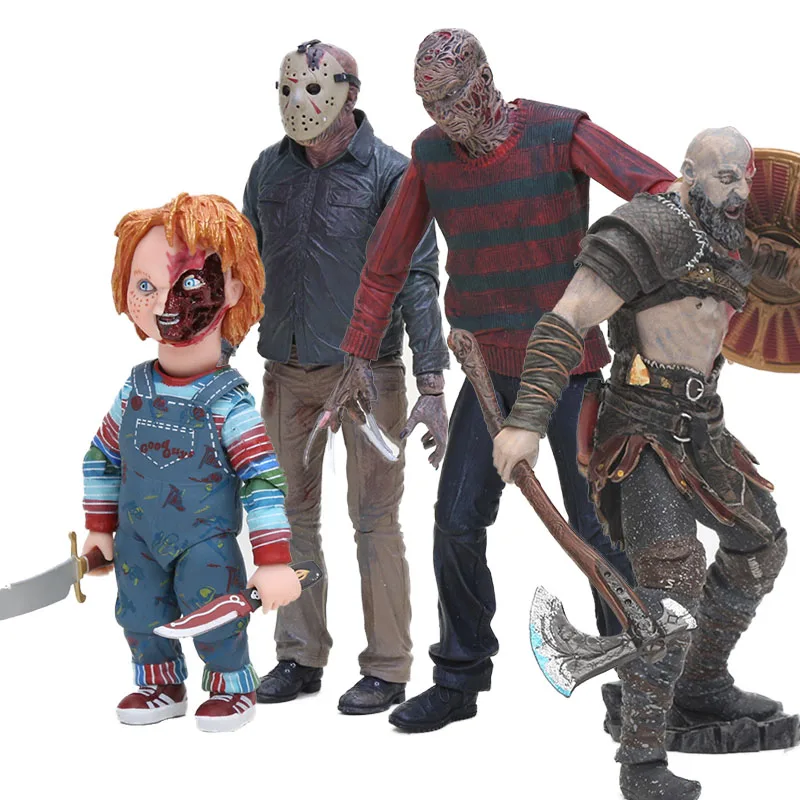 Уличный Фредди Крюгер NECA Friday Джейсон страшный Чаки фигурка игрушки фильмы ужасов