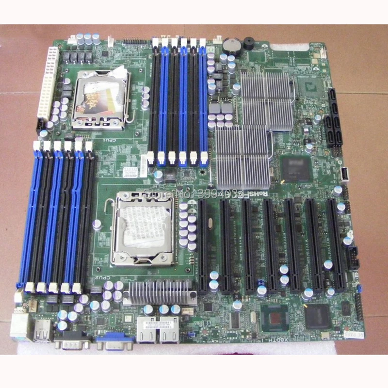 X8DTH-i двухсторонняя Серверная материнская плата 7 интерфейсов PCI-E 1366 Поддержка X5650