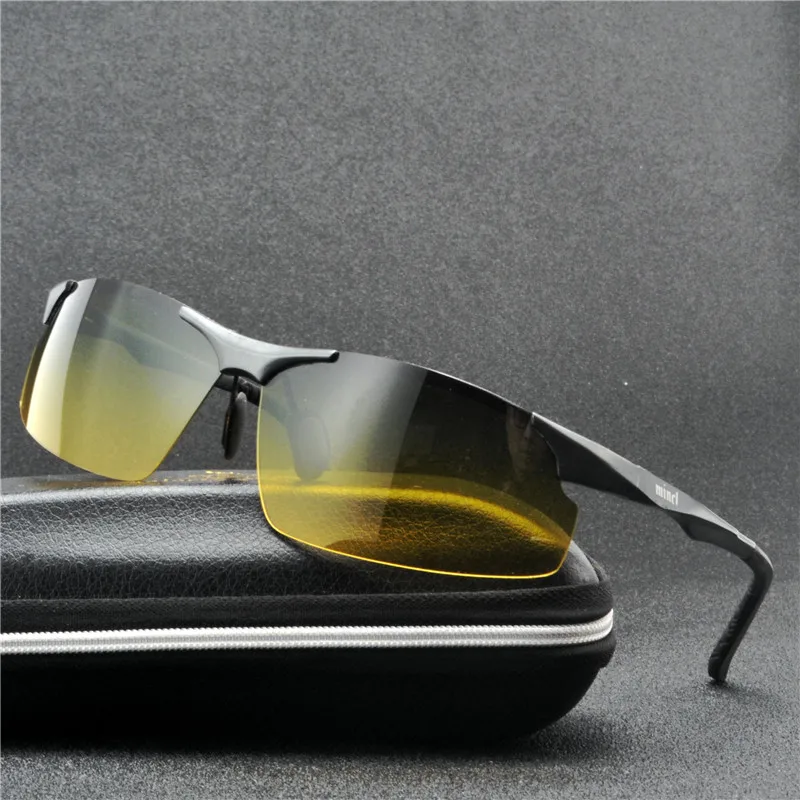 Дизайнерские Модные Повседневные и ночные солнцезащитные очки мужские Поляризованные квадратные оправы ретро новые солнцезащитные очки вождения 5 цветов очки ночного видения NX