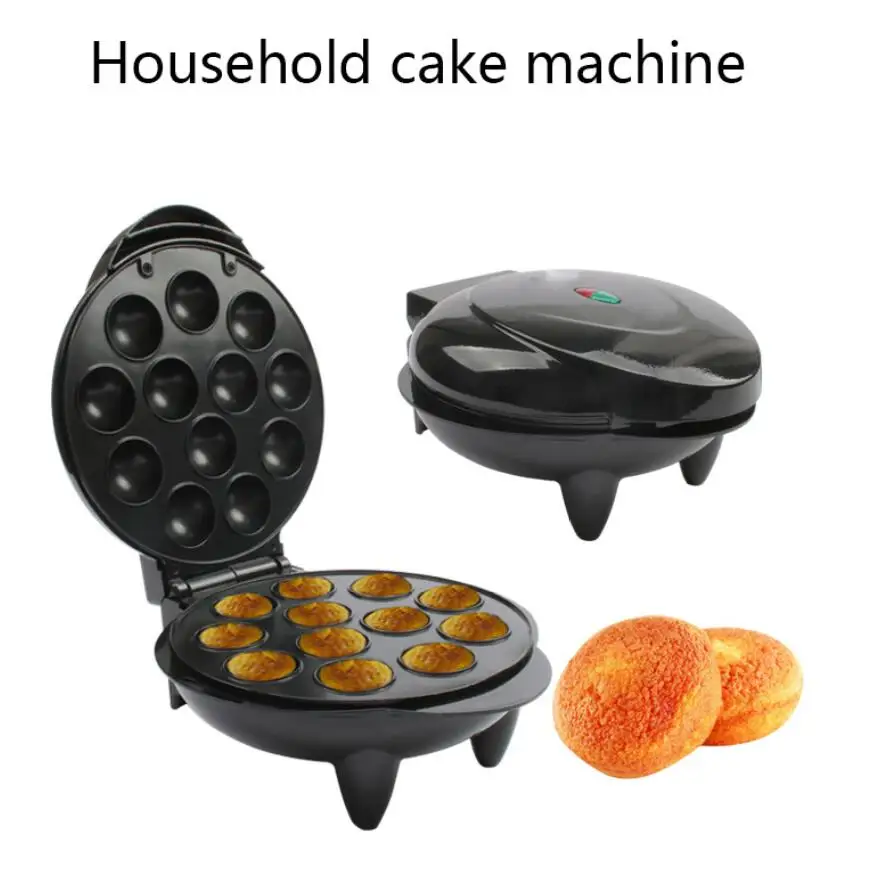 

220V EU Mini Electric Cupcake Maker Muffin Small Cup Lollipop Cake Baking Machine Waffle Breakfast Pan Eggs Tart Ball Oven