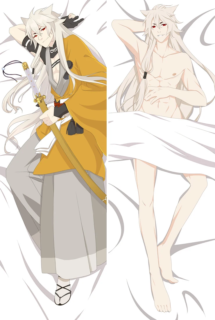 Август аниме Touken Ranbu Online Izuminokamikanesada& kogitsunemaru Dakimakura тела подушку Чехол Крышка обнимающаяся Подушка Чехол s