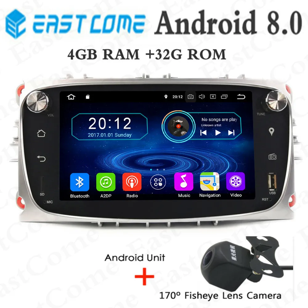 

Android 8.0 Octa Core 4GB RAM Car DVD Player GPS Radio For Ford Focus Mondeo Focus C-MAX S-MAX C S Max Kuga Galaxy Radio GPS