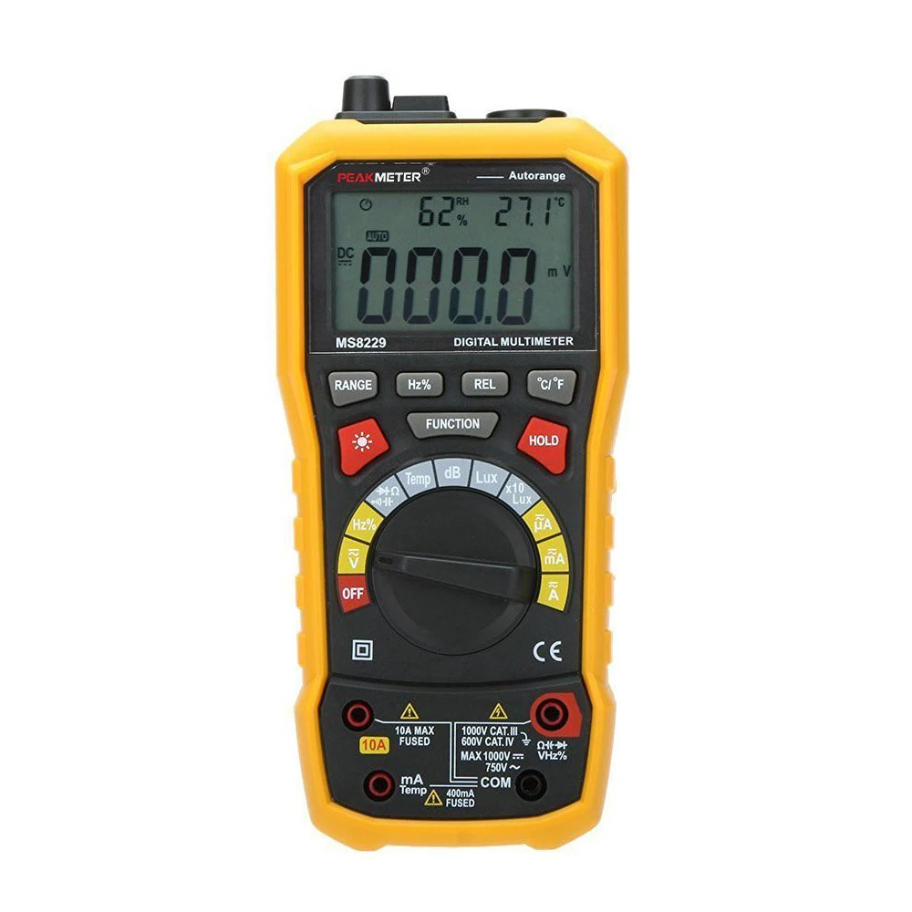 

PEAKMETER MS8229 Auto-Range 5-in-1 Multifunctional Handheld 2.8" Auto Digital Multimeter