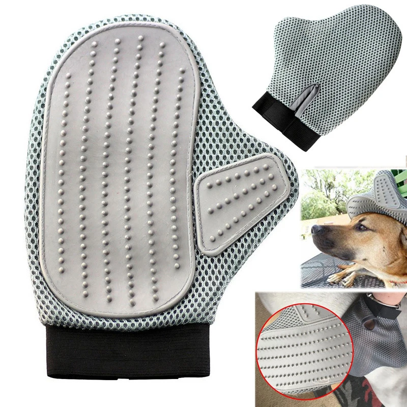 Comfortable Silicone Cat Pet Dog Grooming Glove Mitt dog puppy washing