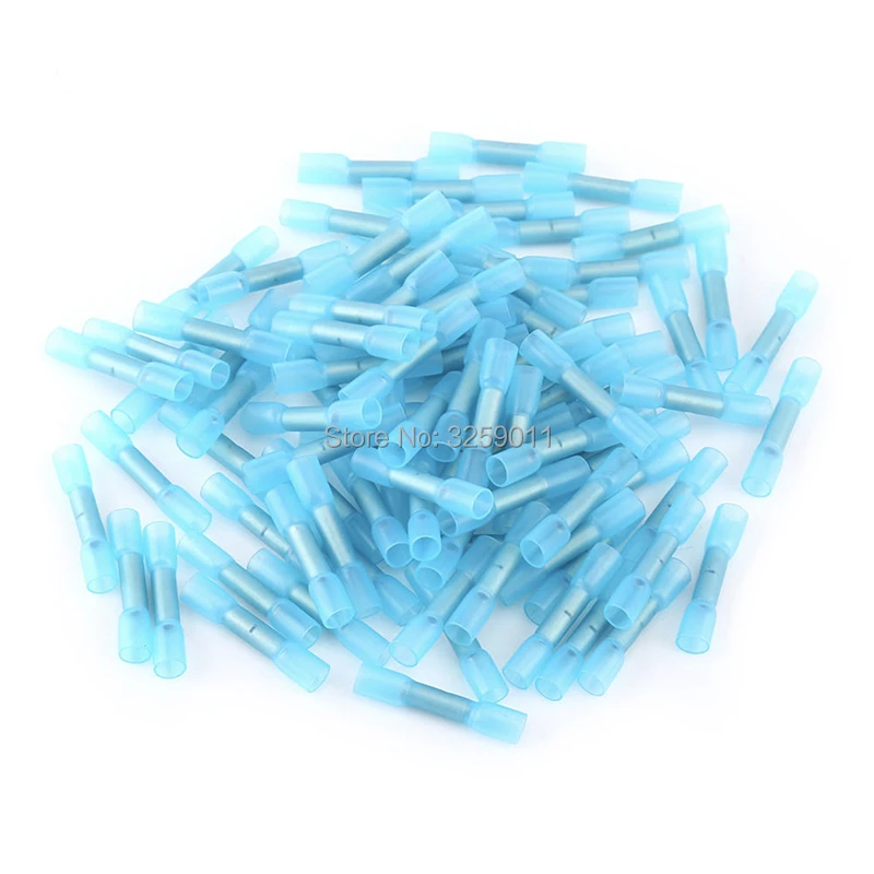 Cabo de Fio Terminais de Cravar Bloco de Bht Pcs de Nylon Elétrico Isolado Conectores Termorretracção Bumbum Azul 2 16-14 Awg 500 9 Renovação da Casa