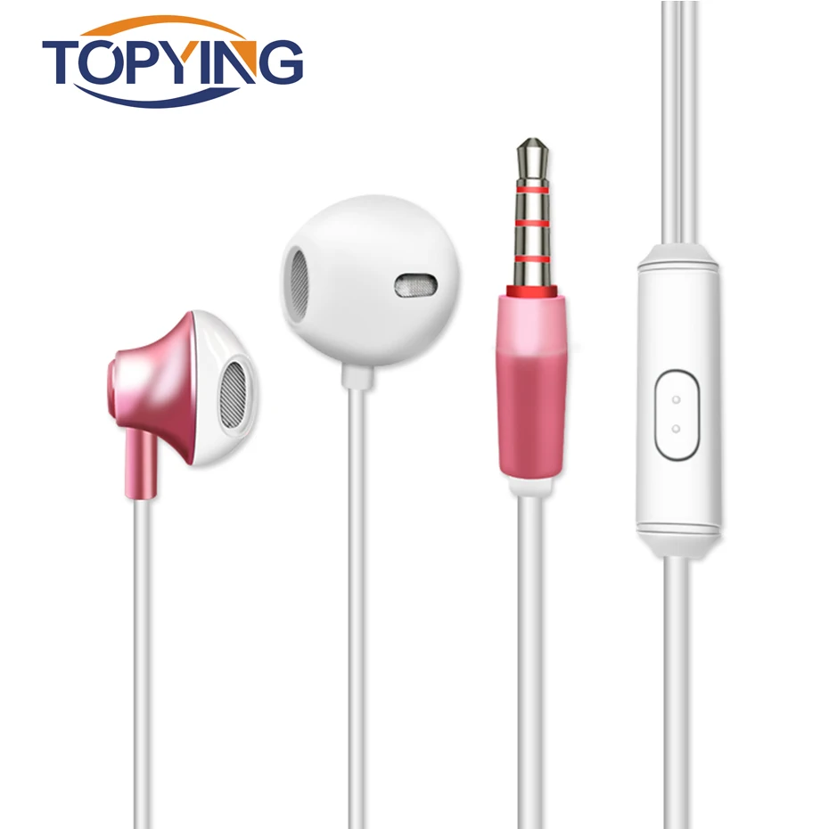 

Earphones with Mic 3.5mm In-ear with Microphone Noise Canceling Headset Stereo Wired Earphone for Phone Stereo Mic for iphone X