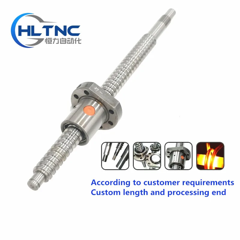 

New product/inventory Ball Screw C7 SFU1605 L200/250/300/400/500 RM1204 OR 1610 Single Ballnut For CNC