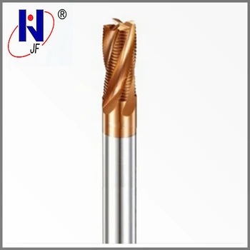 

D12x45x100x4T HRC55 TiXCo Coated Solid Carbide 4 Flute Roughing End Mills