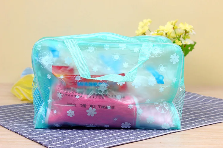 Women Swimming Bag Waterproof Handbags Transparent PVC Plastic Pool Beach Makeup Organizer Toiletry Storage PVC Bag