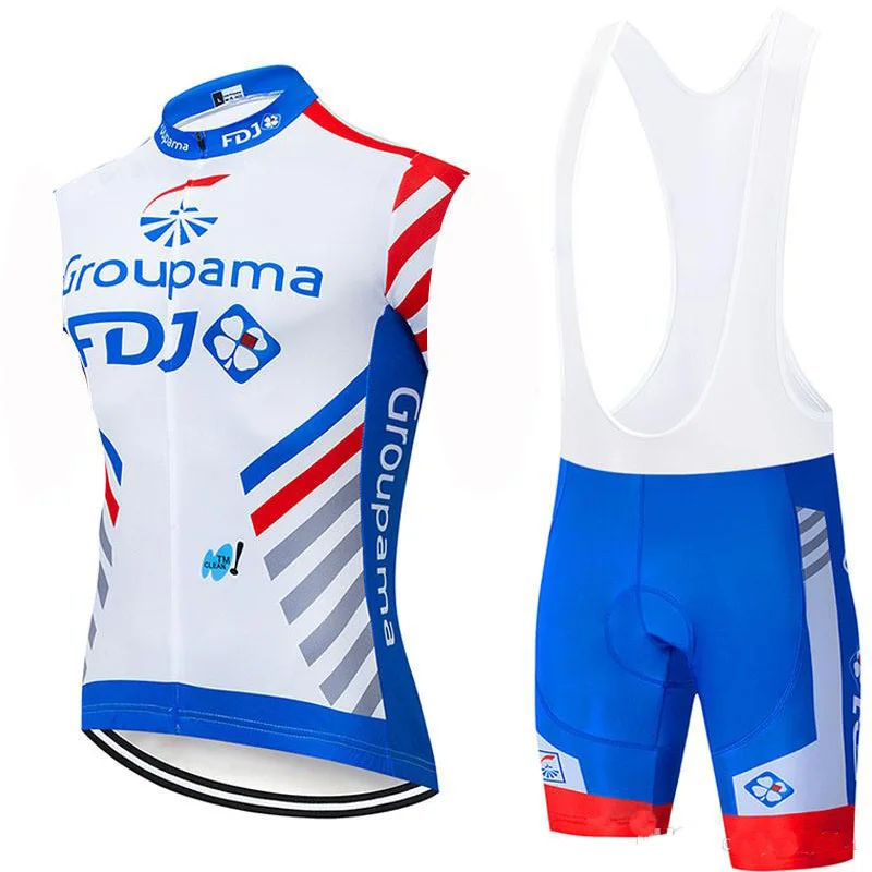 FDJ майки для велоспорта 12D гелевая Подкладка одежда для велоспорта быстросохнущая дышащая Спортивная одежда для велоспорта ropa ciclismo hombre - Цвет: cycling set 2