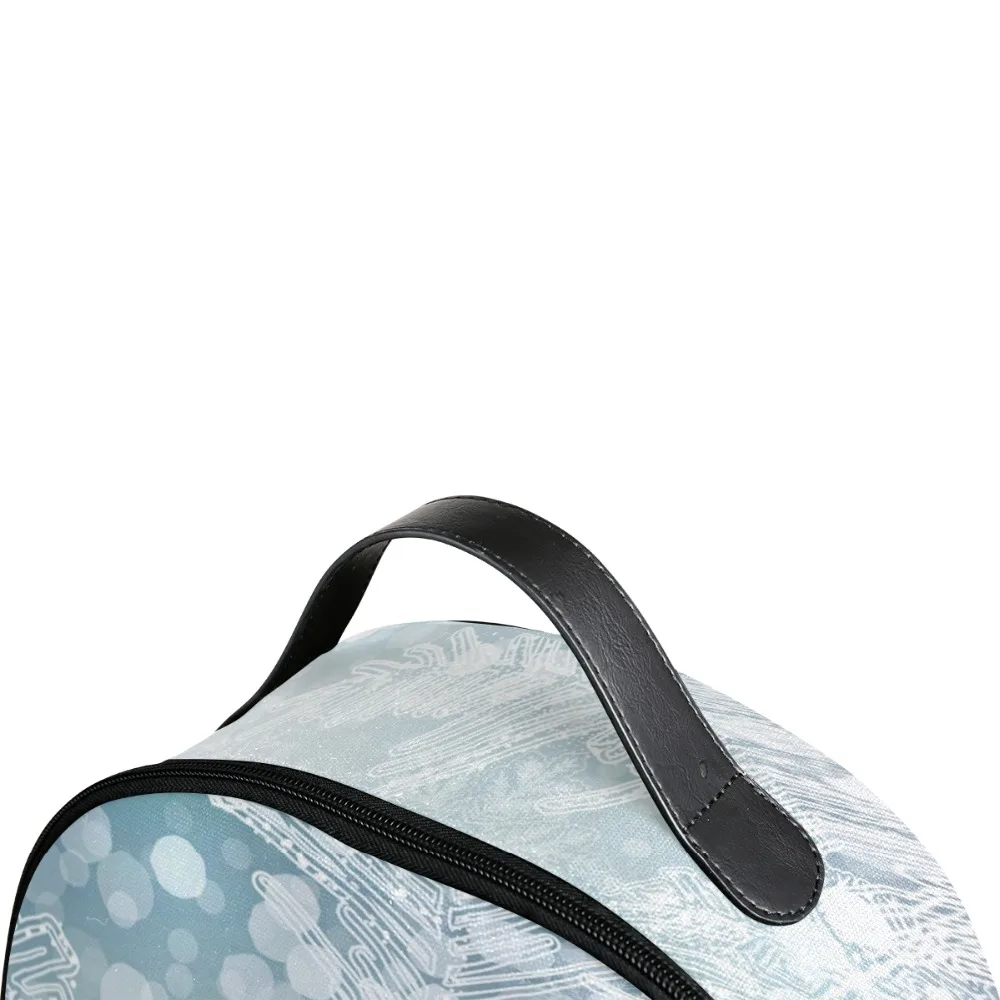ALAZA популярный простой дизайн студенческий рюкзак зимний принт большой емкости рюкзак для женщин Дети Школа Полиэстеровая сумка для ноутбука