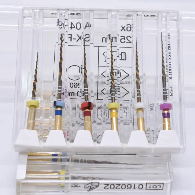Стоматологический корневой канал файл золото Эндо роторные Супер Файлы Золотой эндодонтические файлы 25 мм никелевый титаниевый инструмент стоматология