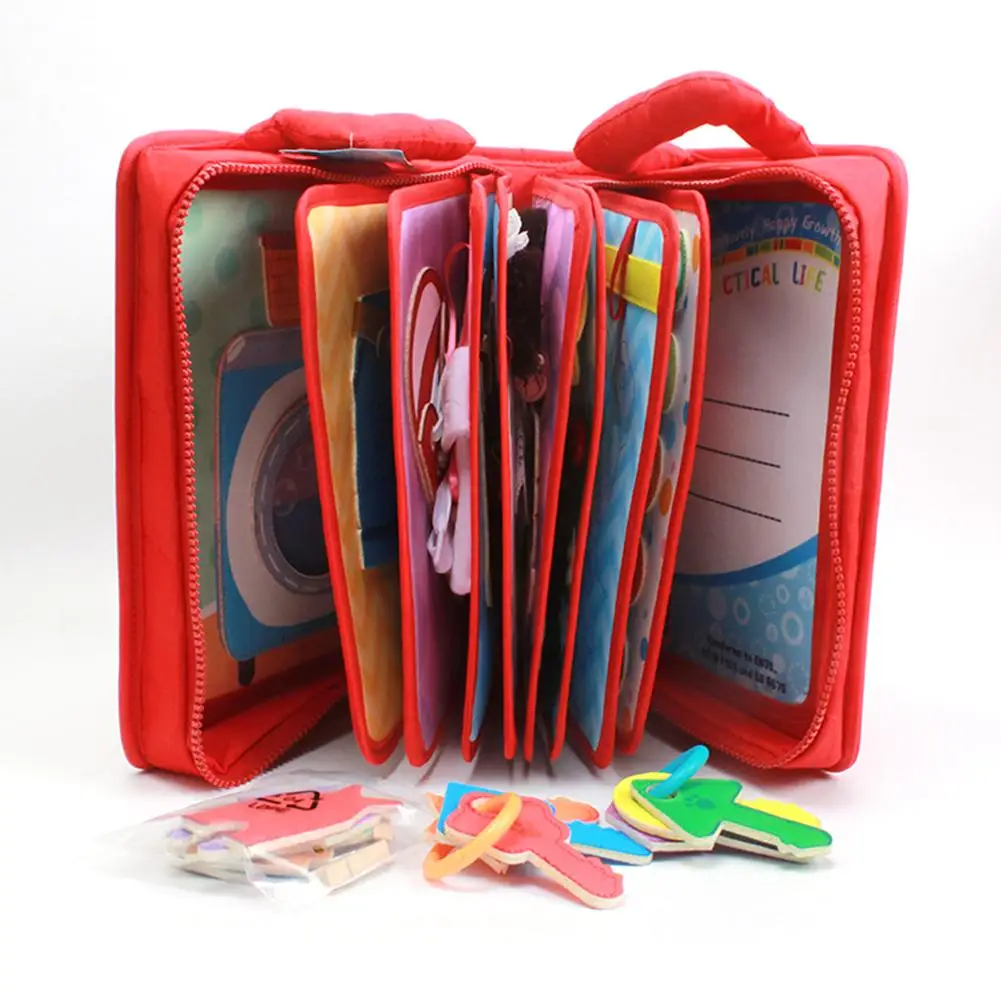 Novo Montessori Educação Precoce Bebê Pano Livro Lágrima Não Ruim Quebra-cabeça Leitura Brinquedo Pai-filho Interativo Aprendendo 5 Computers & Electronics