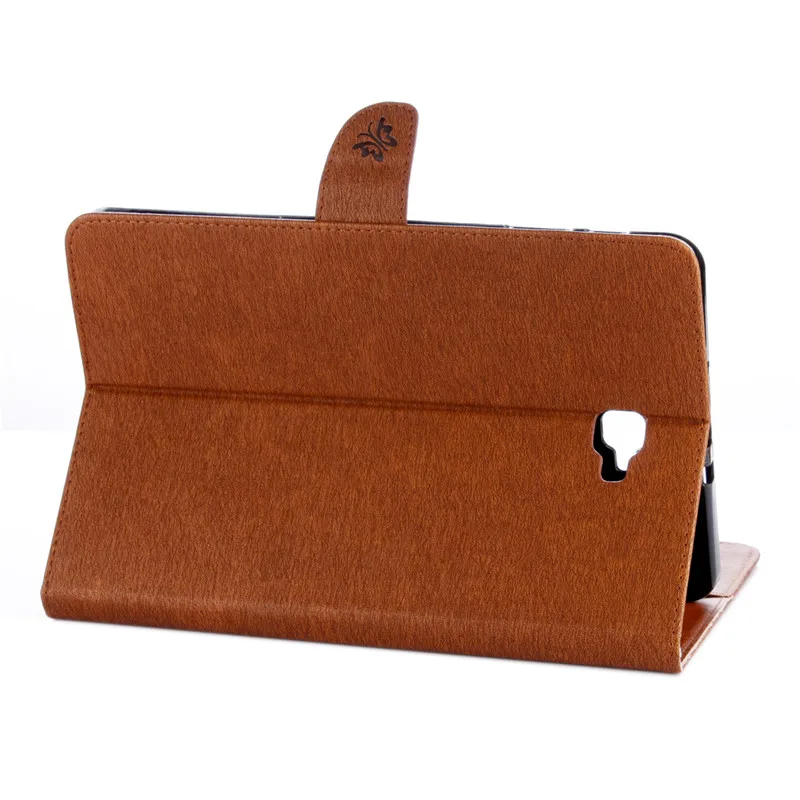 Printing Magnetic Wallet Smart Tablet Case For SAMSUNG Galaxy Tab A A6 10.1 P580 P585 Butterfly Embossed Flip PU Leather Cover (2)