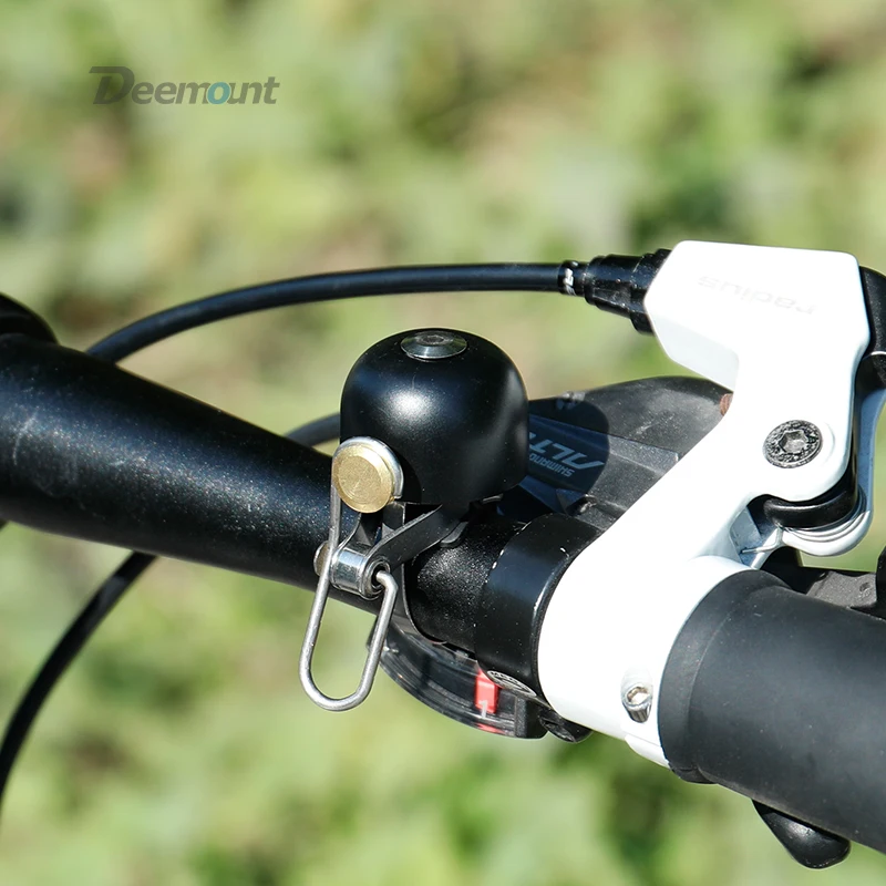Deemount Ретро велосипедный латунный звонок Велоспорт MTB кольцо аудио Предупреждение хрустящий звук руль рог классический звонок