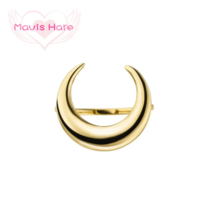 

Mavis Hare Stainless Steel Moon Rings Women Rings as best Gift for beach girls High Quality size 6-9 can customized