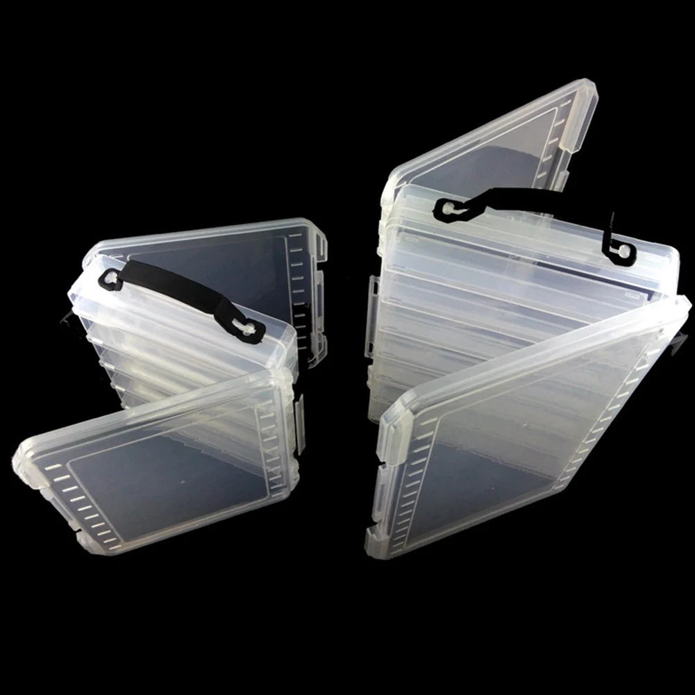 

Portable Storage Double-sided Fishing Tackle Container Multi-function Hook Folding Fixed Storage Box Plastic Fishing Bait Box