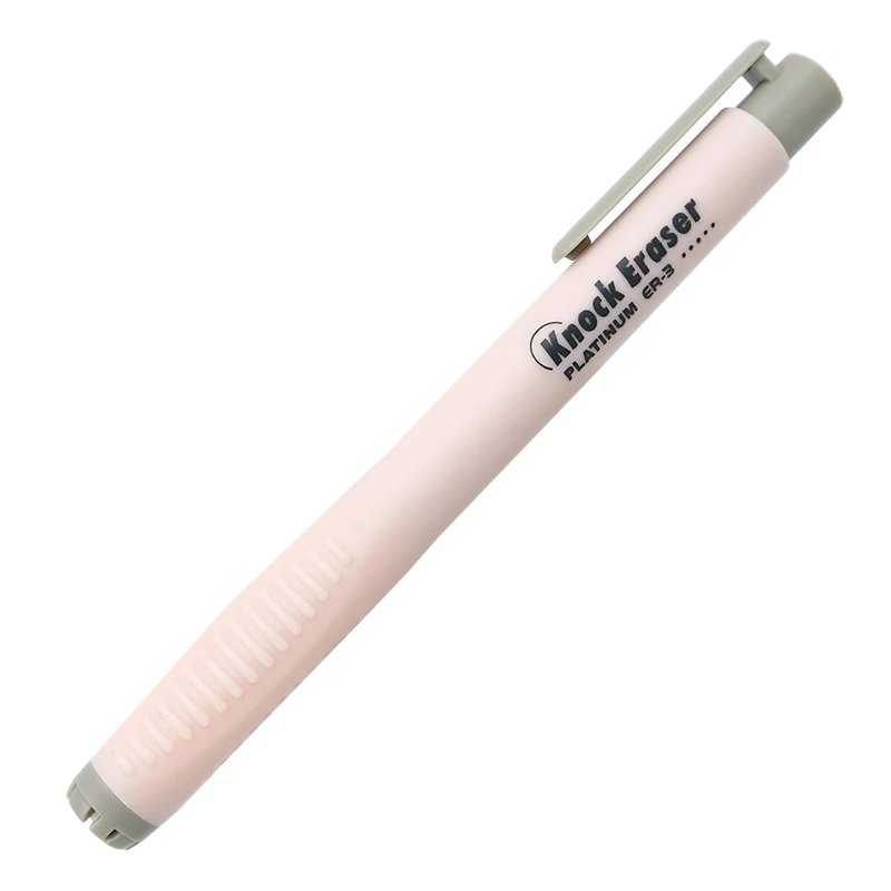 Platinum Japan ER-3 нажимной карандашный Ластик резиновый поставляется с зажимом - Цвет: pink