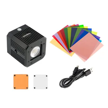 

Waterproof Mini COB Video Light 2 Diffusers+12 Filters Compatible Canon Nikon Panasonic Phone GY88
