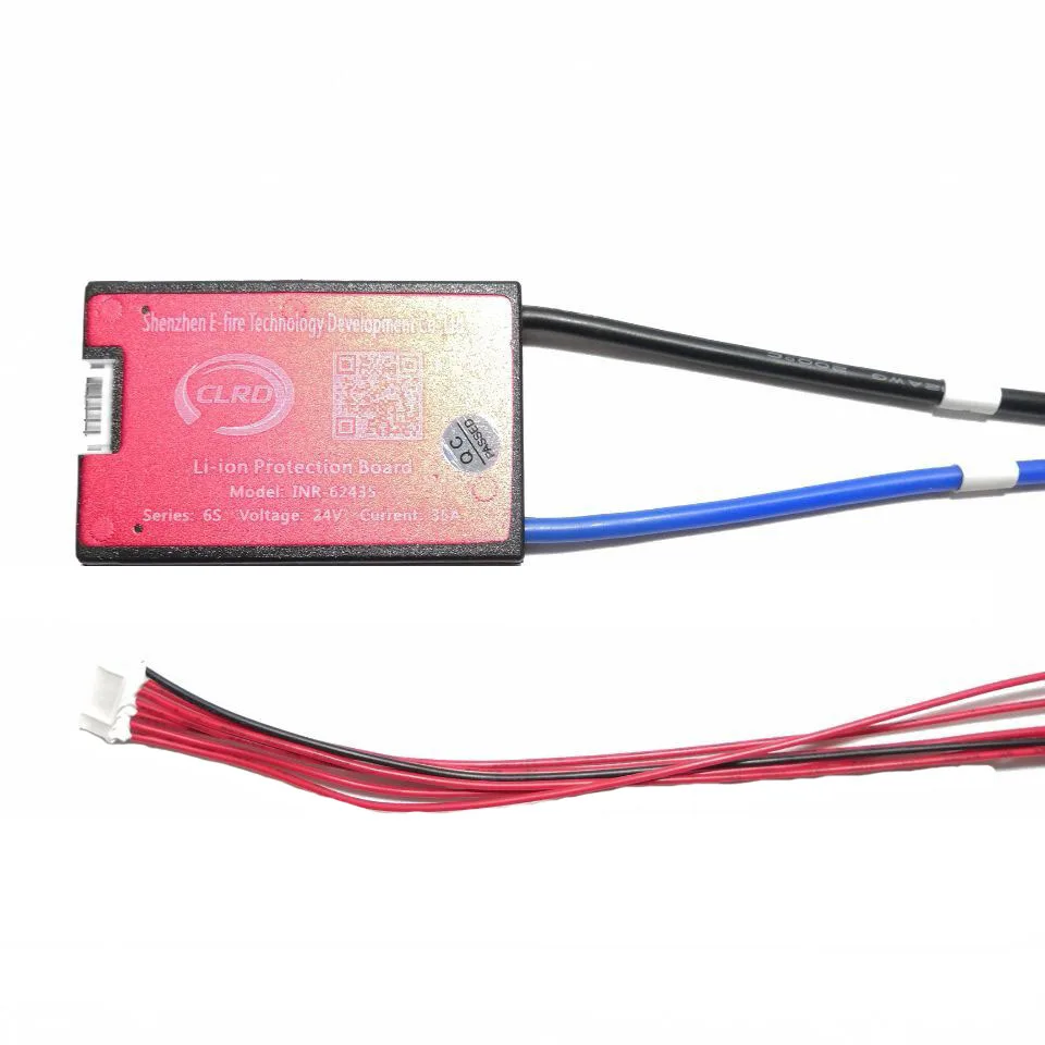 Система управления аккумулятором 6S 24V 15A 40A BMS PCM PCBA для 18650 комплект литий ионных