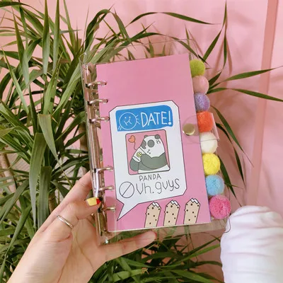 

Notebook DIY Girl 's Diary Organizer Bingbing Sweet Star Planer Kawaii Bullet Journal Student Daily Weekly Plan Stationery Gift