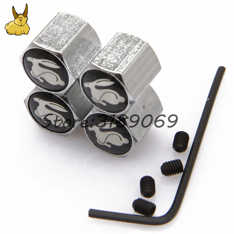 Car styling Wheel Tire Valve Stem Air Caps Airtight Cover for Rabbit