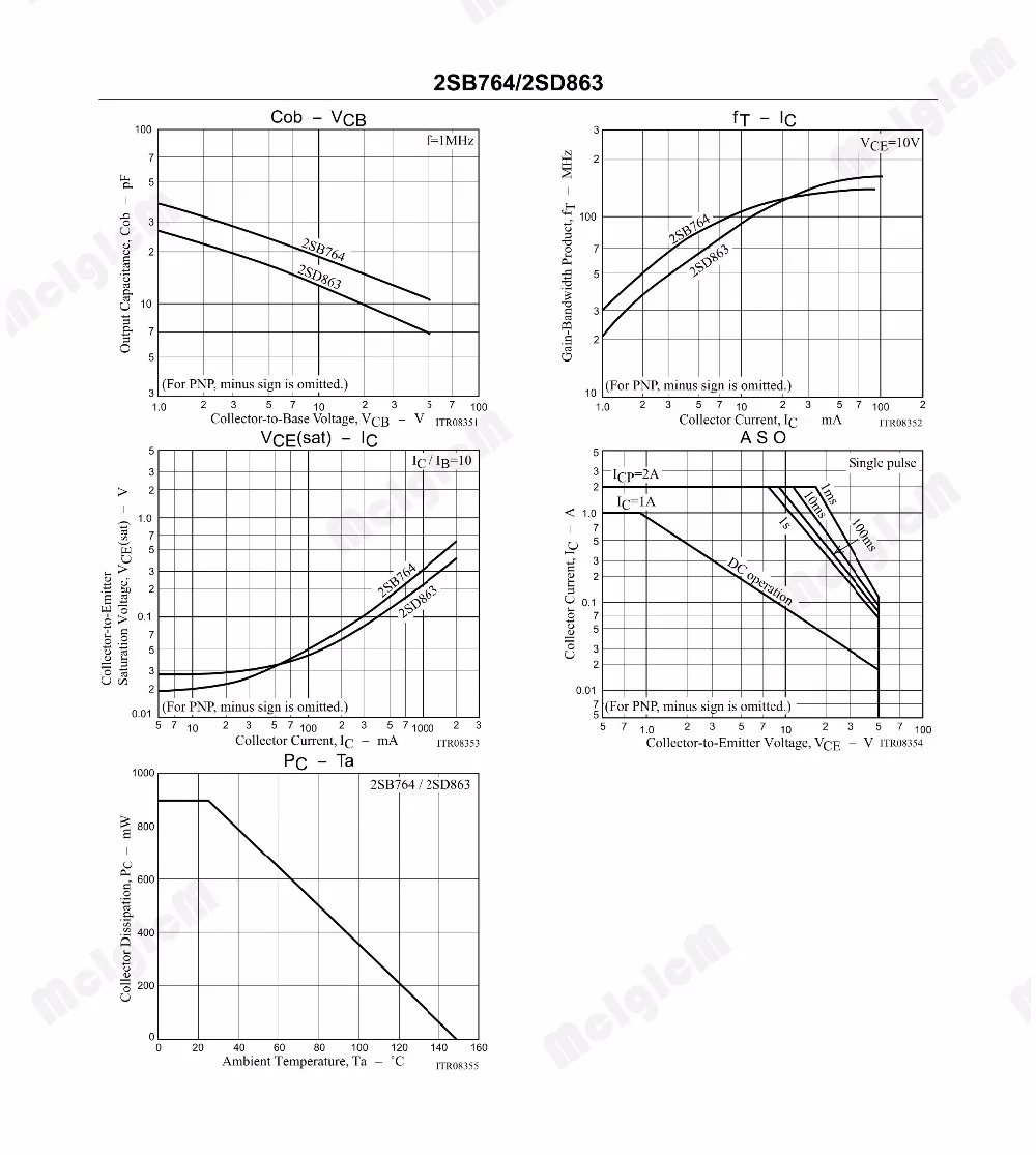 MCIGICM 50 шт. кремния PNP Epitaxial B764 2SB764-E 2SB764