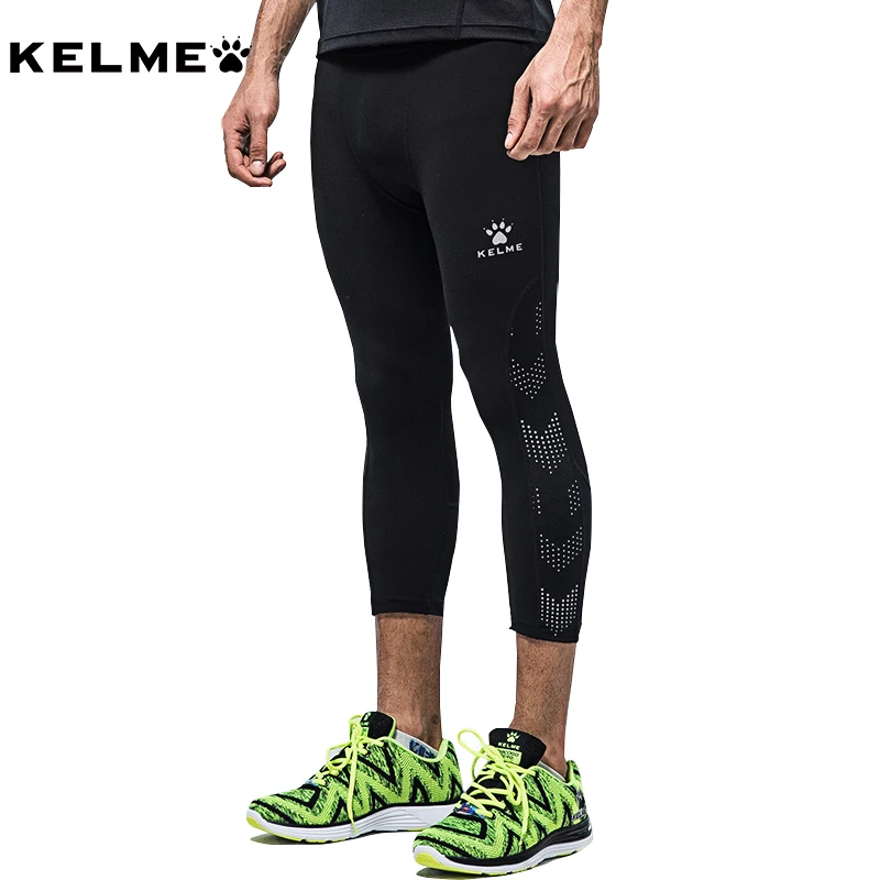 KELME Men Compression Tights Gym Fitness Running Sport Leggings Male