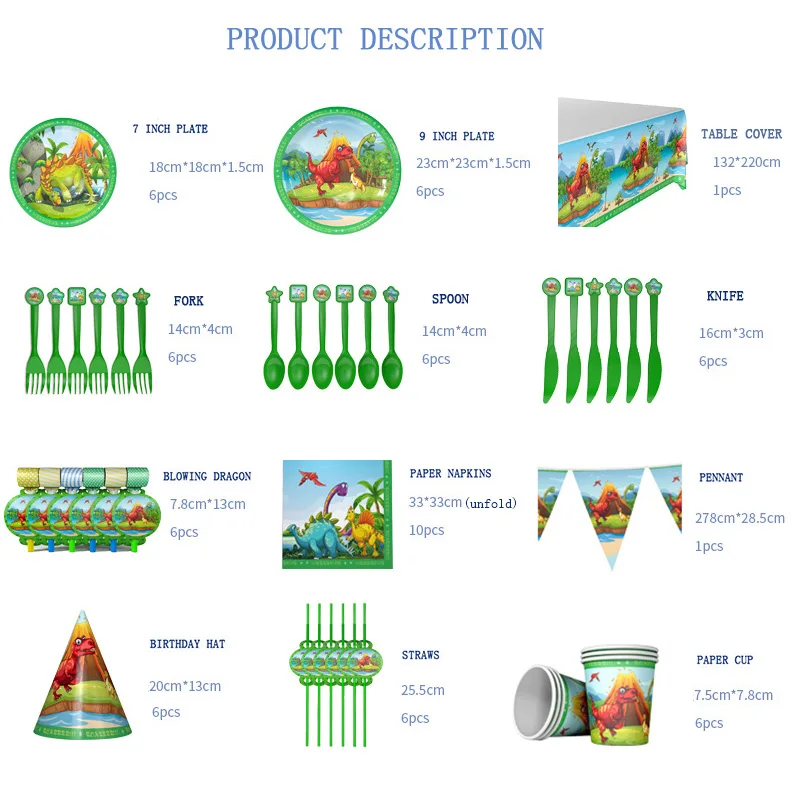 Юрского периода Динозавр тираннозавр рекс вечерние одноразовая посуда тарелка Салфетка скатерть чашки динозавр на день рождения украшения, товары для вечеринки