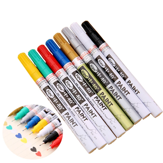 Sipa Permanent Paint Marker Pen - White Color - Oil