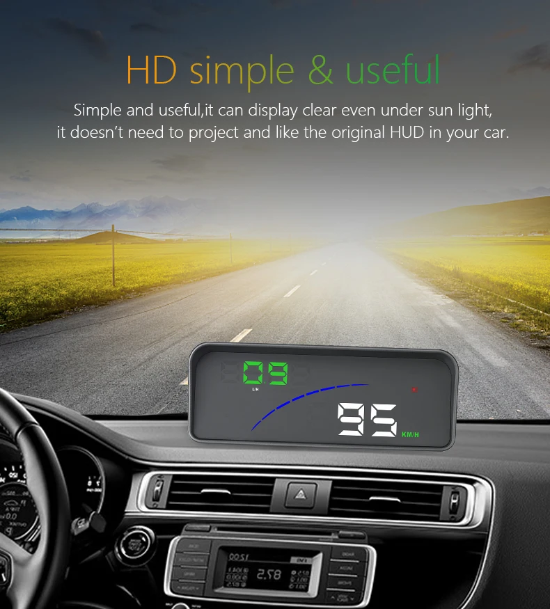 Geyiren p9 carro hud cabeça up display