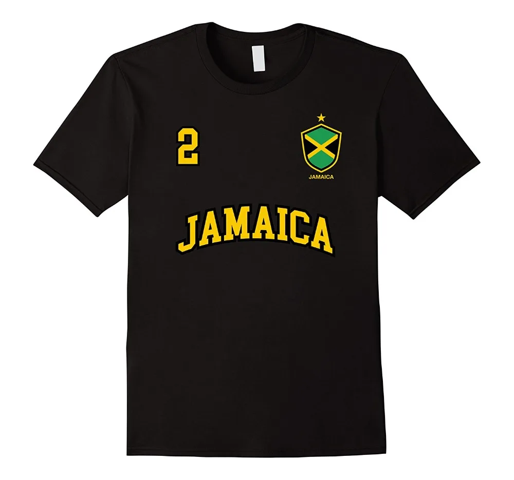 2019 New Fashion Summer New Design Cotton Tee Shirt Design Giamaica Shirt Numero 2 Sockers Team Sporter Giamaicano Flag Tee