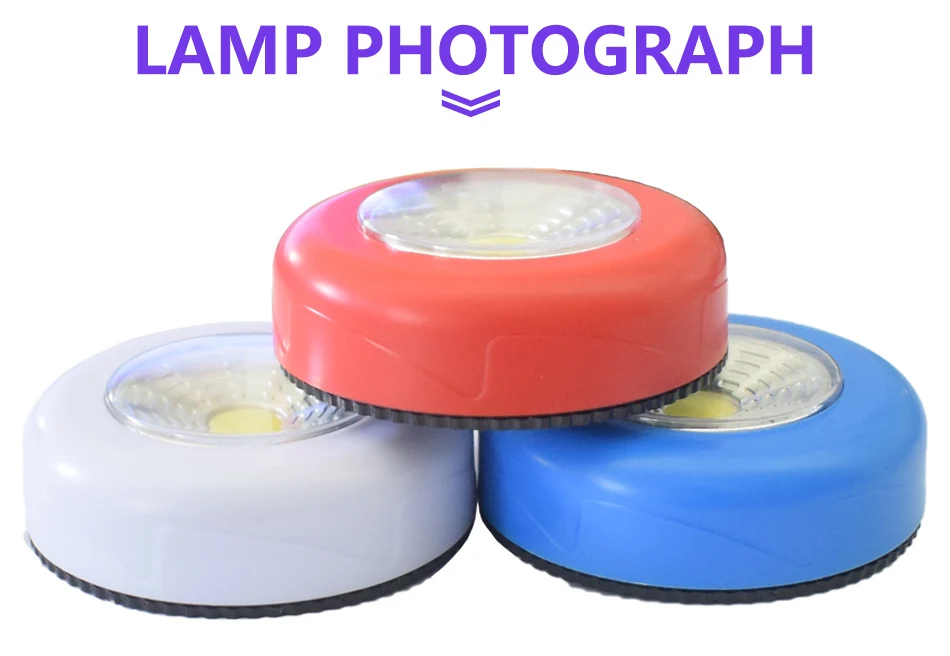 3 Colors COB Touch Light9