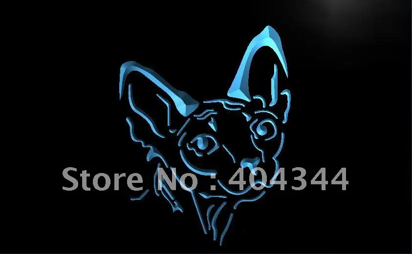 LB988- Sphynx канадская кошачья световая вывеска для домашнего декора | Дом и сад