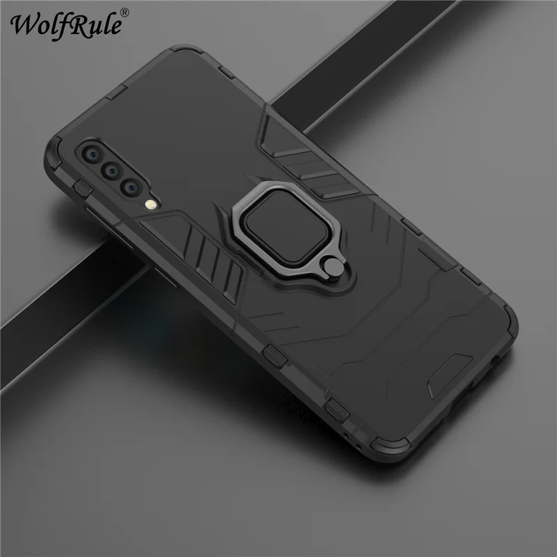 

Car Holder Case For Samsung Galaxy A50 Cover 3-In-1 Durable Magnetic Ring Stand Case For Samsung A50 Case SM-A505F/DS A505FN/DS