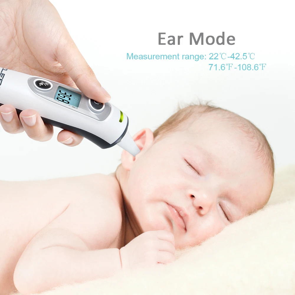 ELERA термометр для тела Инфракрасный цифровой lcd детский лоб ухо Бесконтактный взрослый измерения температуры тела Termometro забота о здоровье