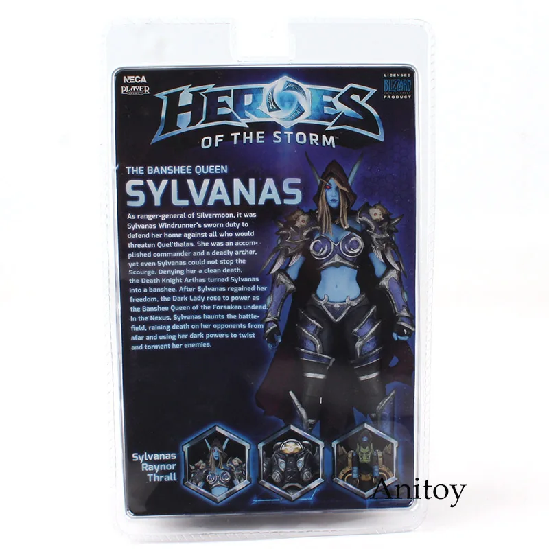 NECA "Heroes of The Storm" The Banshee queen Sylvanas ПВХ фигурка Коллекционная модель игрушки 17 см KT4779